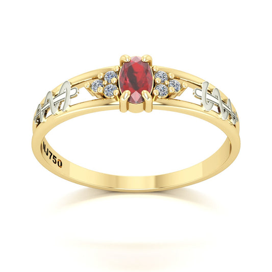 Anel de Formatura de Odontologia Eternus III Ouro 18k