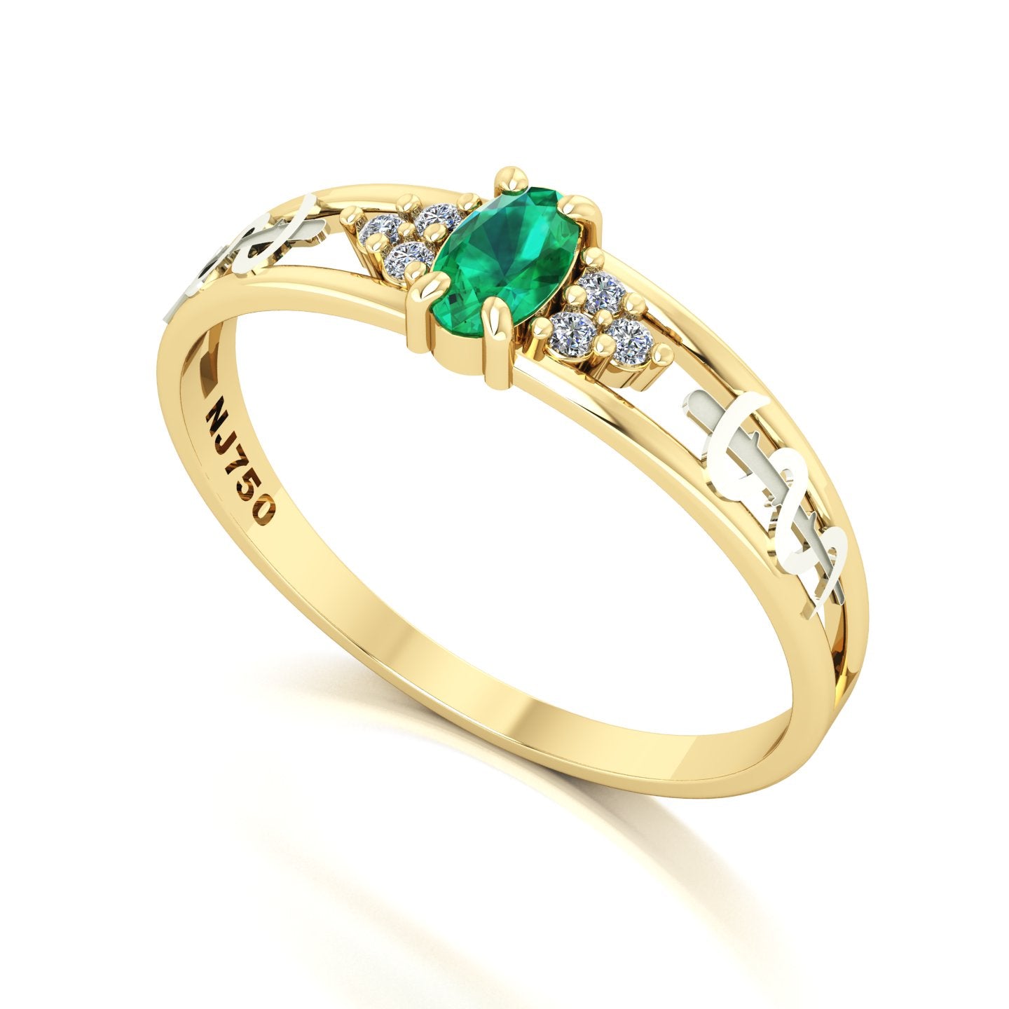 Anel de Formatura de Medicina Eternus III Ouro 18k