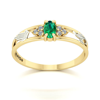 Anel de Formatura de Técnico em Enfermagem Eternus III Ouro 18k