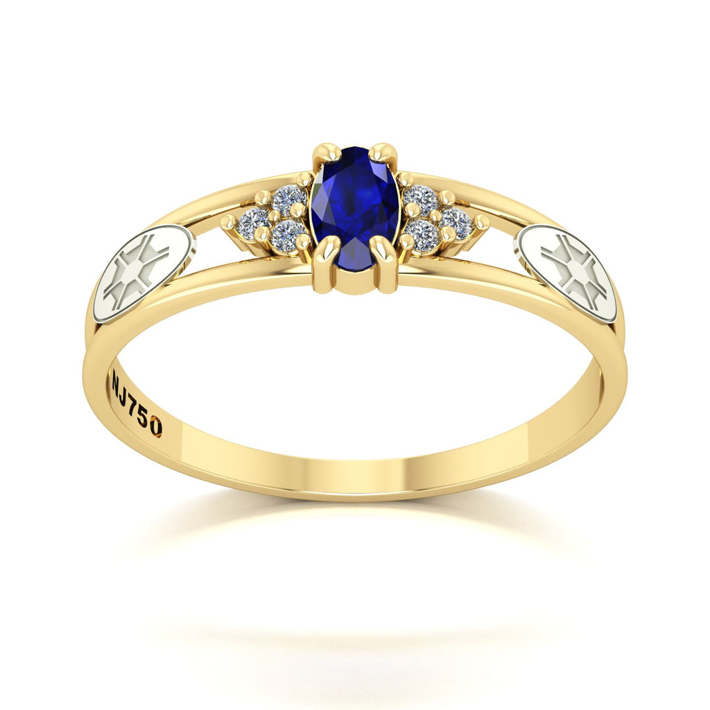 Anel de Formatura de Engenharia Agronômica Eternus III Ouro 18k