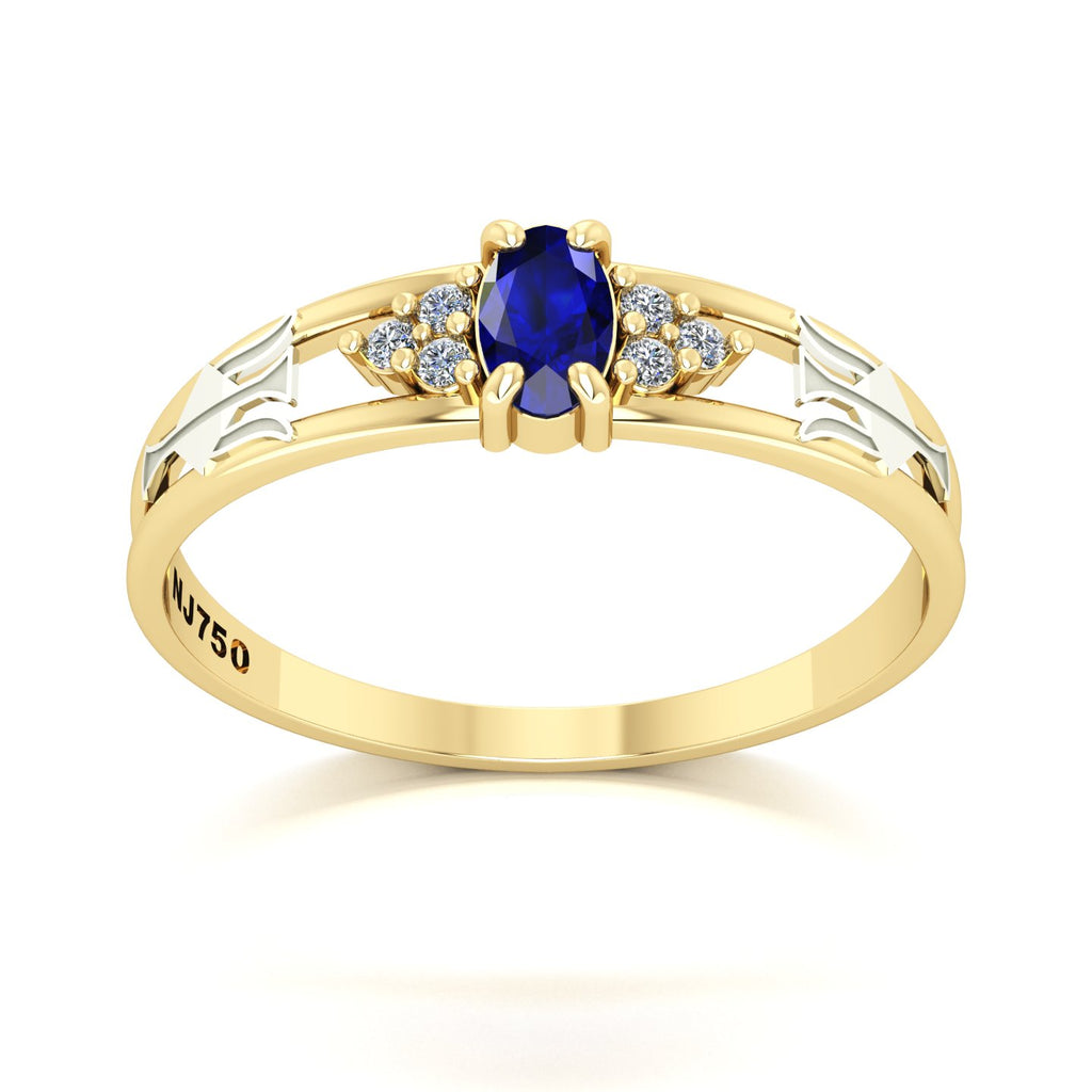 Anel de Formatura de Recursos Humanos Eternus III Ouro 18k