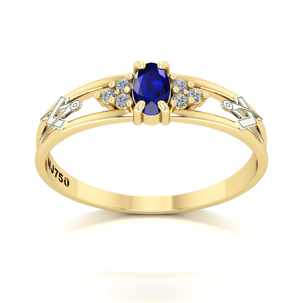 Anel de Formatura de Arquitetura Eternus III Ouro 18k
