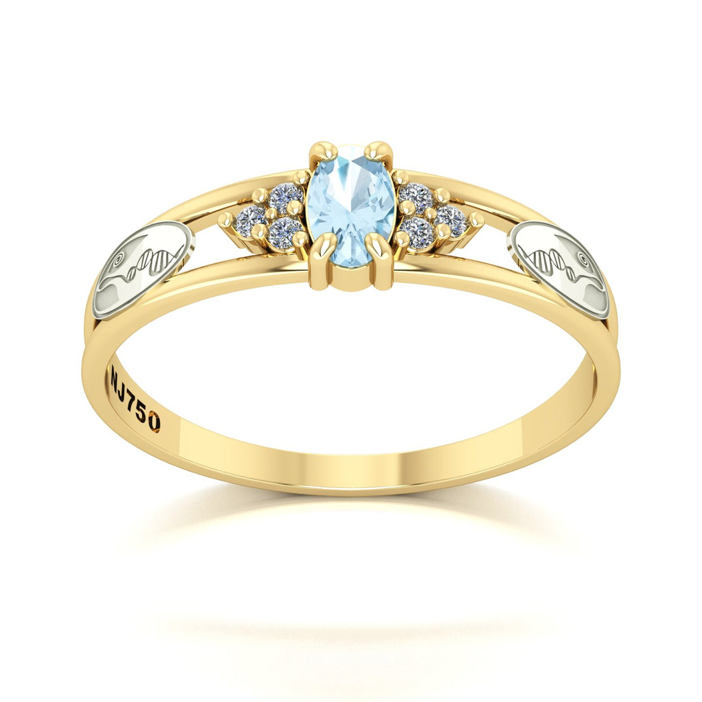 Anel de Formatura de Biologia Eternus III Ouro 18k