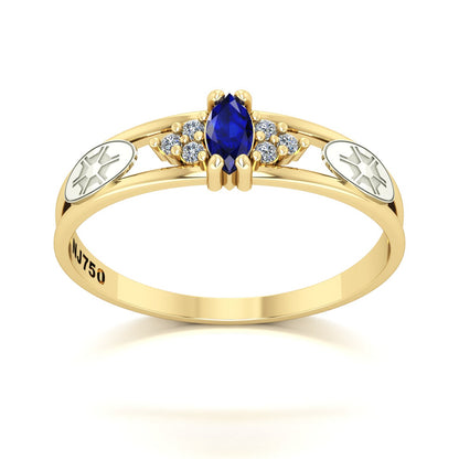 Anel de Formatura de Engenharia Agronômica Eternus II Ouro 18k