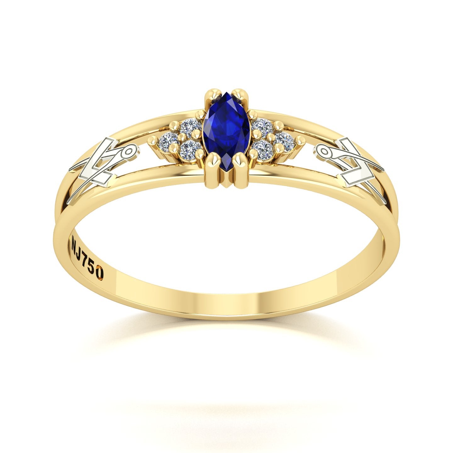 Anel de Formatura de Arquitetura Eternus II Ouro 18k