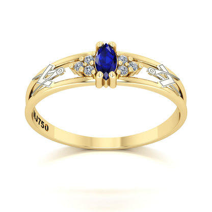 Anel de Formatura de Arquitetura Eternus II Ouro 18k