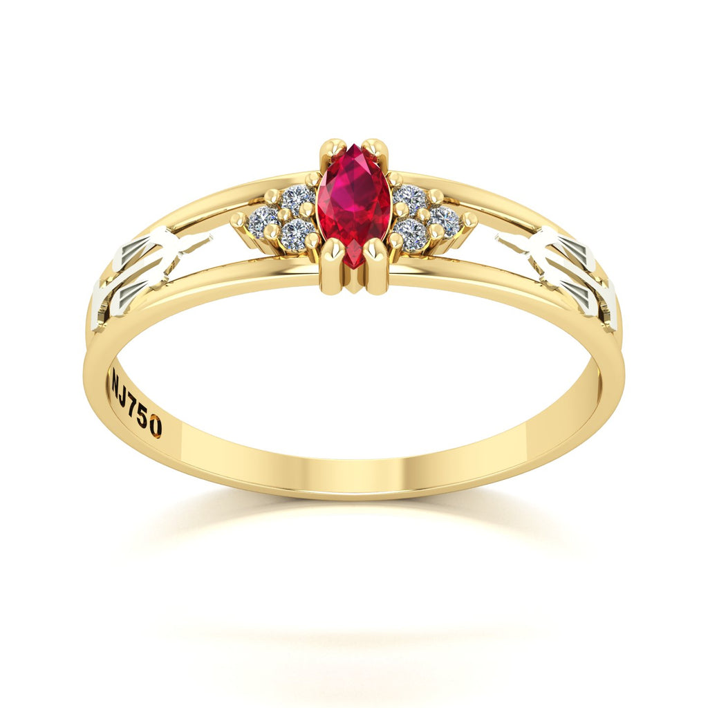 Anel de Formatura de Direito Eternus II Ouro 18k