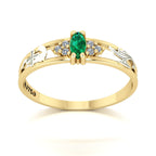 Anel de Formatura de Enfermagem Eternus II Ouro 18k