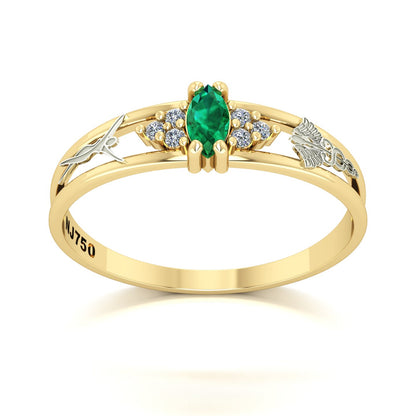 Anel de Formatura de Estética Eternus II Ouro 18k