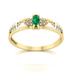 Anel de Formatura de Fisioterapia Eternus II Ouro 18k
