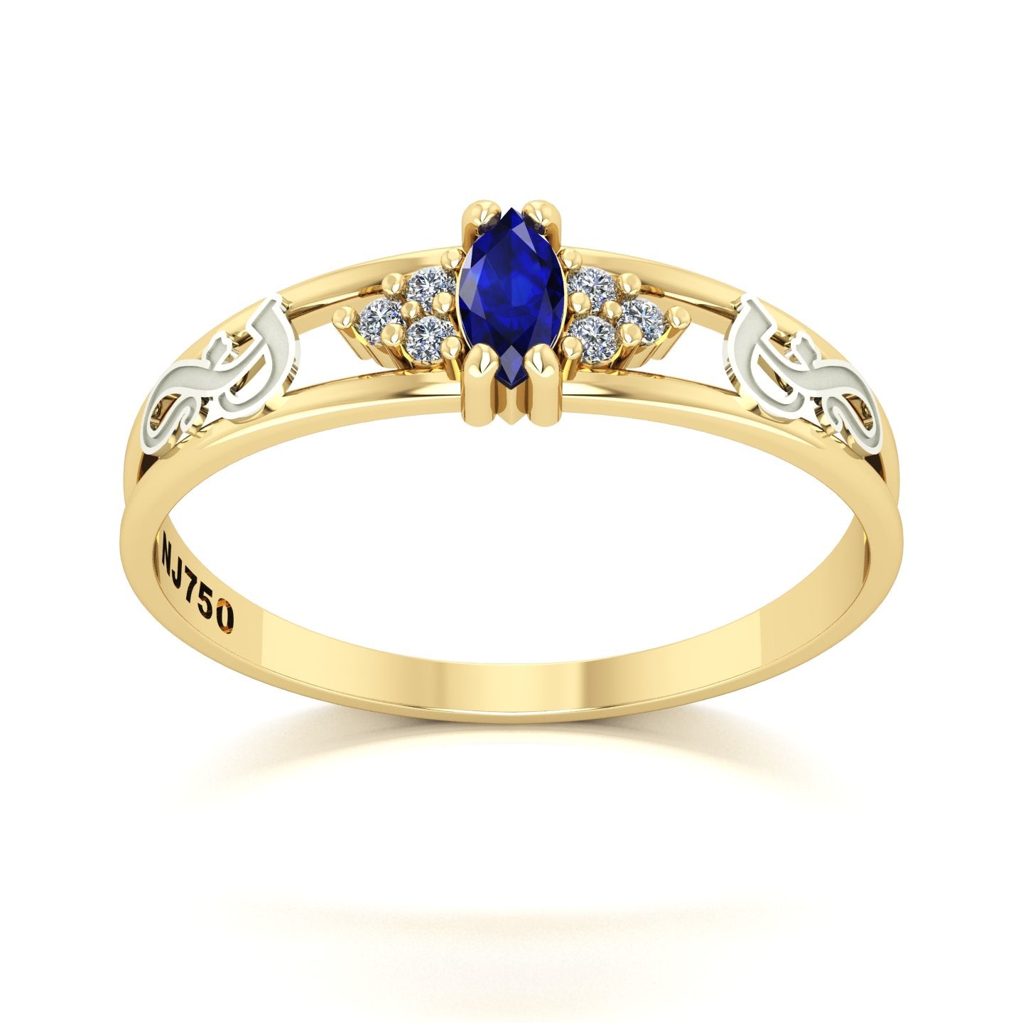 Anel de Formatura de Fonoaudiologia Eternus II Ouro 18k