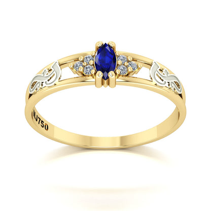 Anel de Formatura de Fonoaudiologia Eternus II Ouro 18k