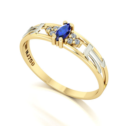 Anel de Formatura de Matemática Eternus II Ouro 18k