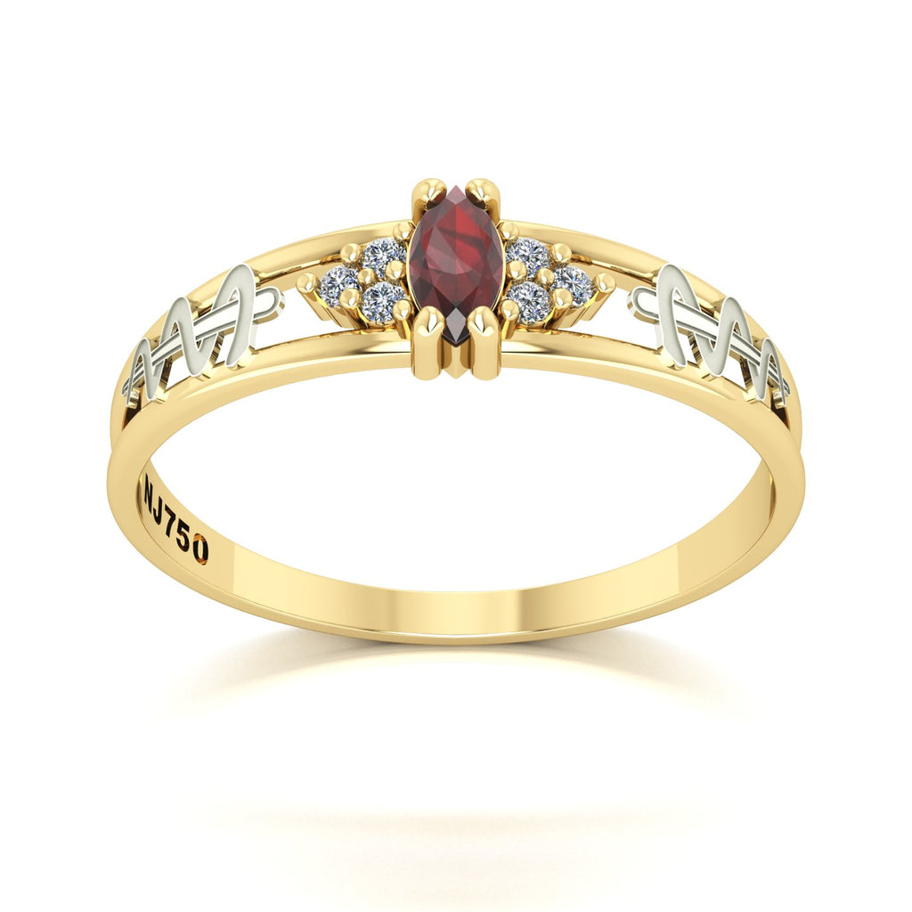 Anel de Formatura de Odontologia Eternus II Ouro 18k