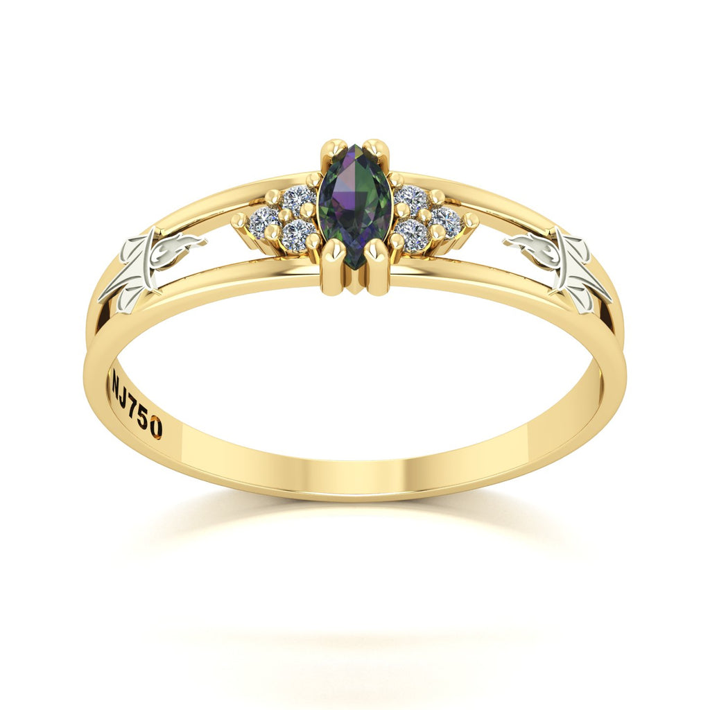 Anel de Formatura de Serviço Social Eternus II Ouro 18k
