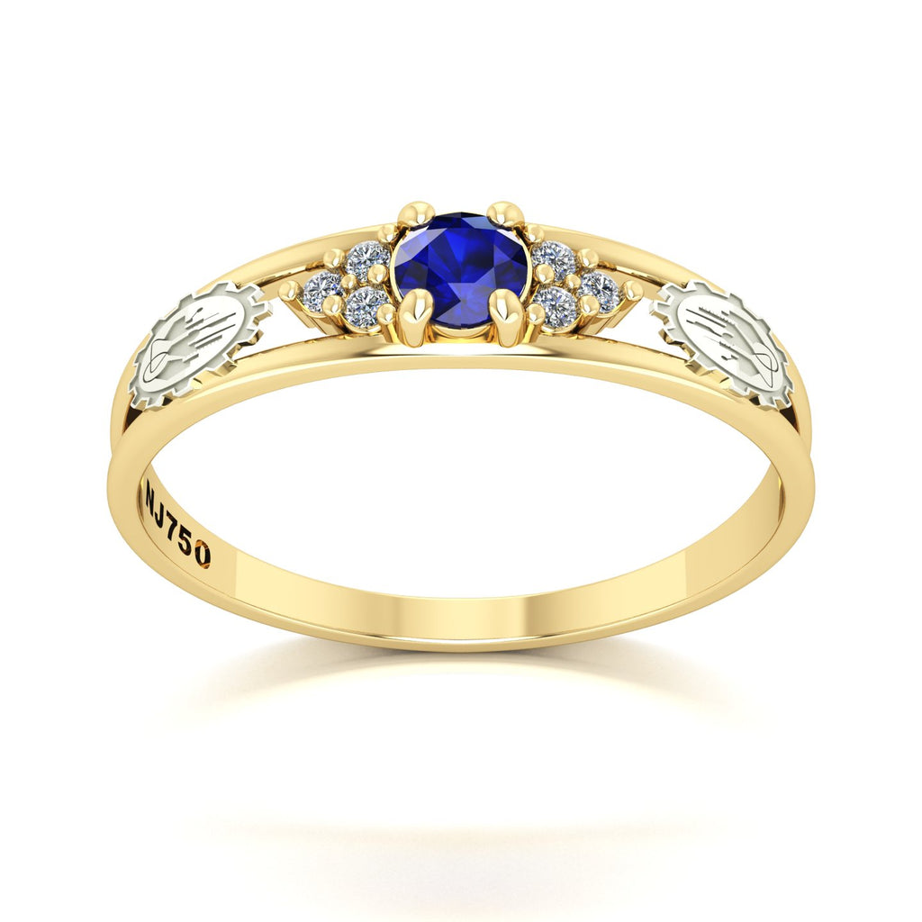 Anel de Formatura de Engenharia Química Eternus IV Ouro 18k