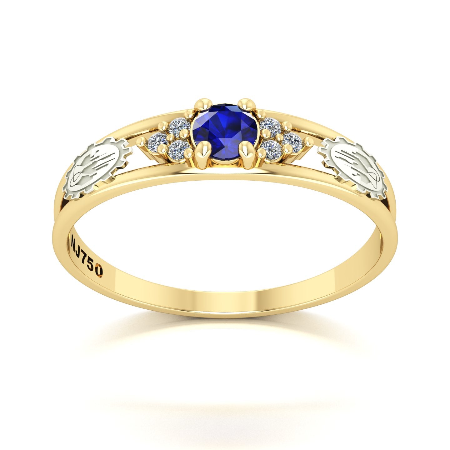 Anel de Formatura de Engenharia Química Eternus IV Ouro 18k