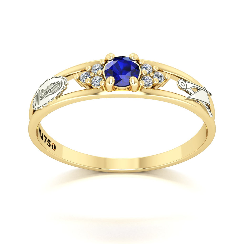 Anel de Formatura de Engenharia Civil Eternus IV Ouro 18k
