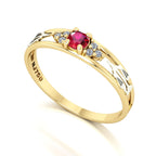 Anel de Formatura de Direito Eternus IV Ouro 18k