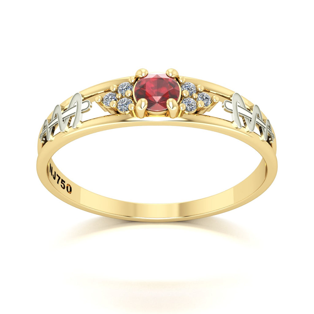 Anel de Formatura de Odontologia Eternus IV Ouro 18k
