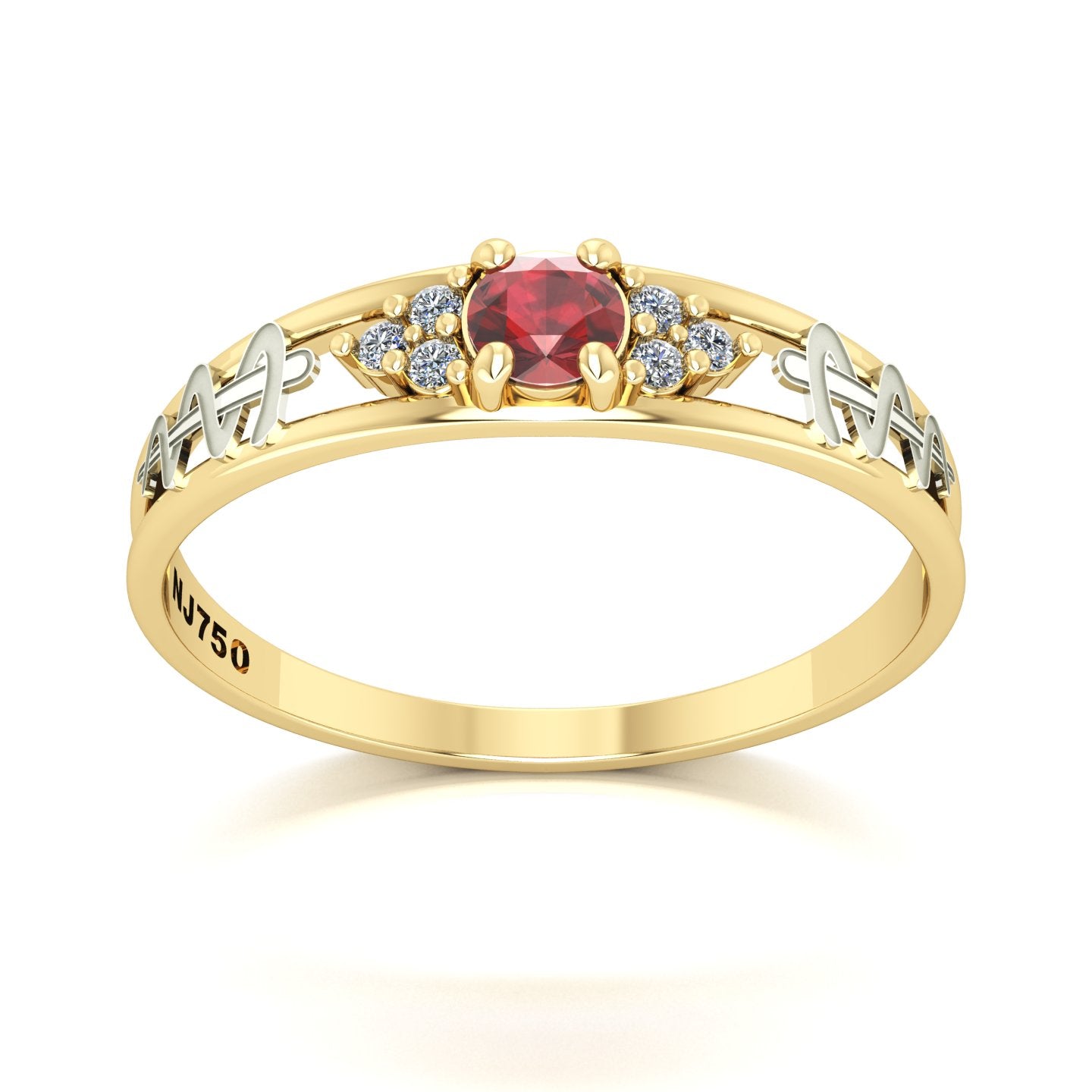 Anel de Formatura de Odontologia Eternus IV Ouro 18k