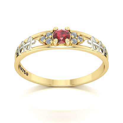 Anel de Formatura de Odontologia Eternus IV Ouro 18k