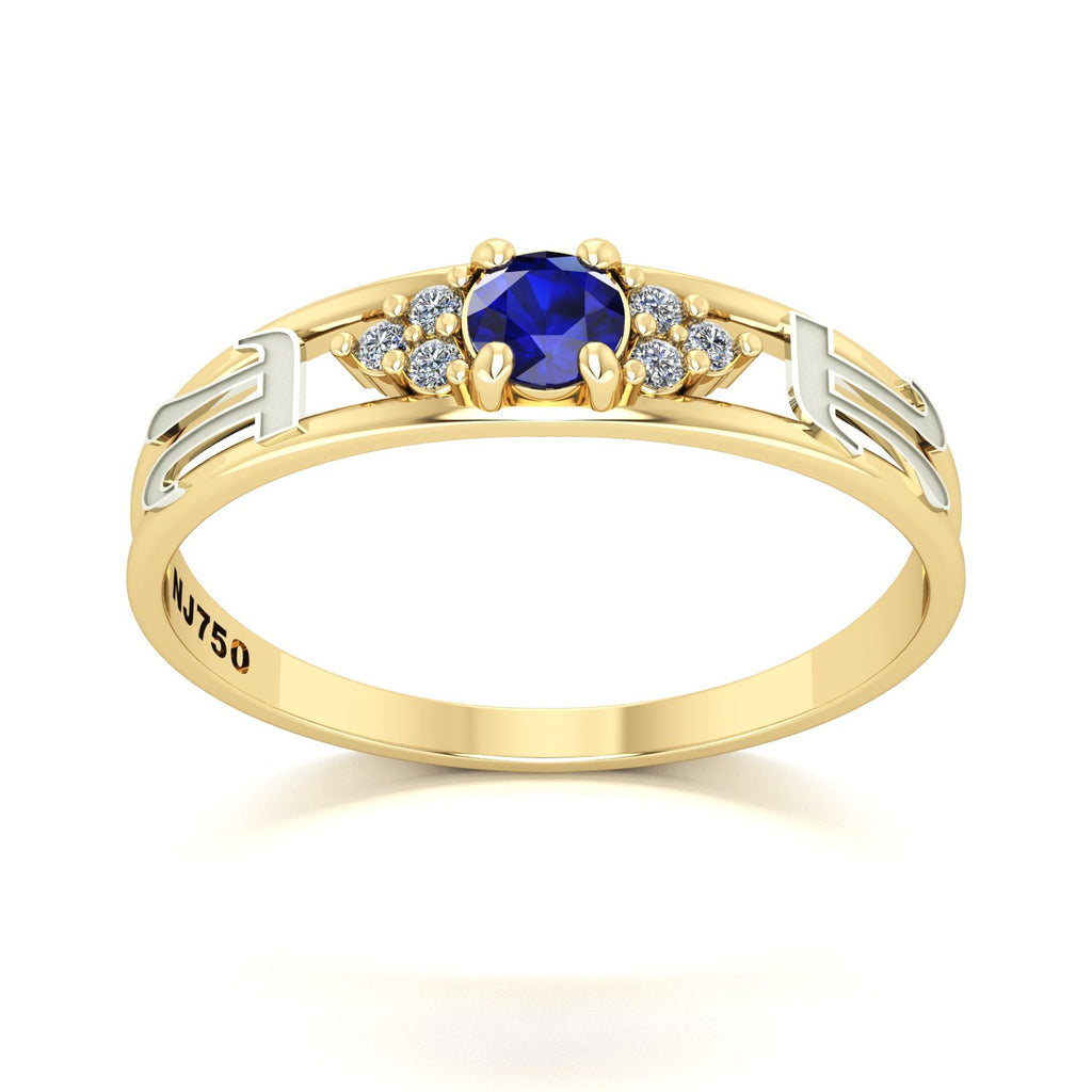 Anel de Formatura de Matemática Eternus IV Ouro 18k