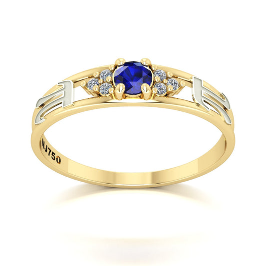 Anel de Formatura de Matemática Eternus IV Ouro 18k