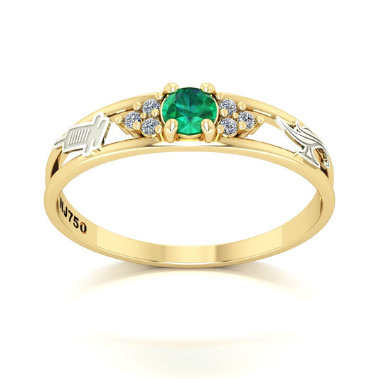 Anel de Formatura de Técnico em Enfermagem Eternus IV Ouro 18k