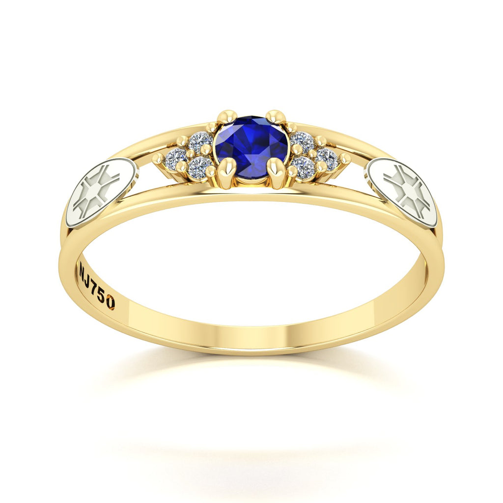 Anel de Formatura de Engenharia Agronômica Eternus IV Ouro 18k
