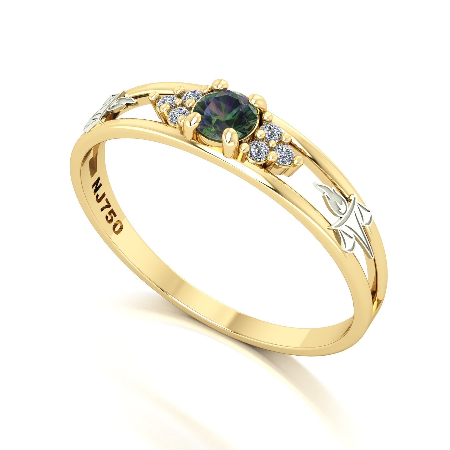 Anel de Formatura de Serviço Social Eternus IV Ouro 18k