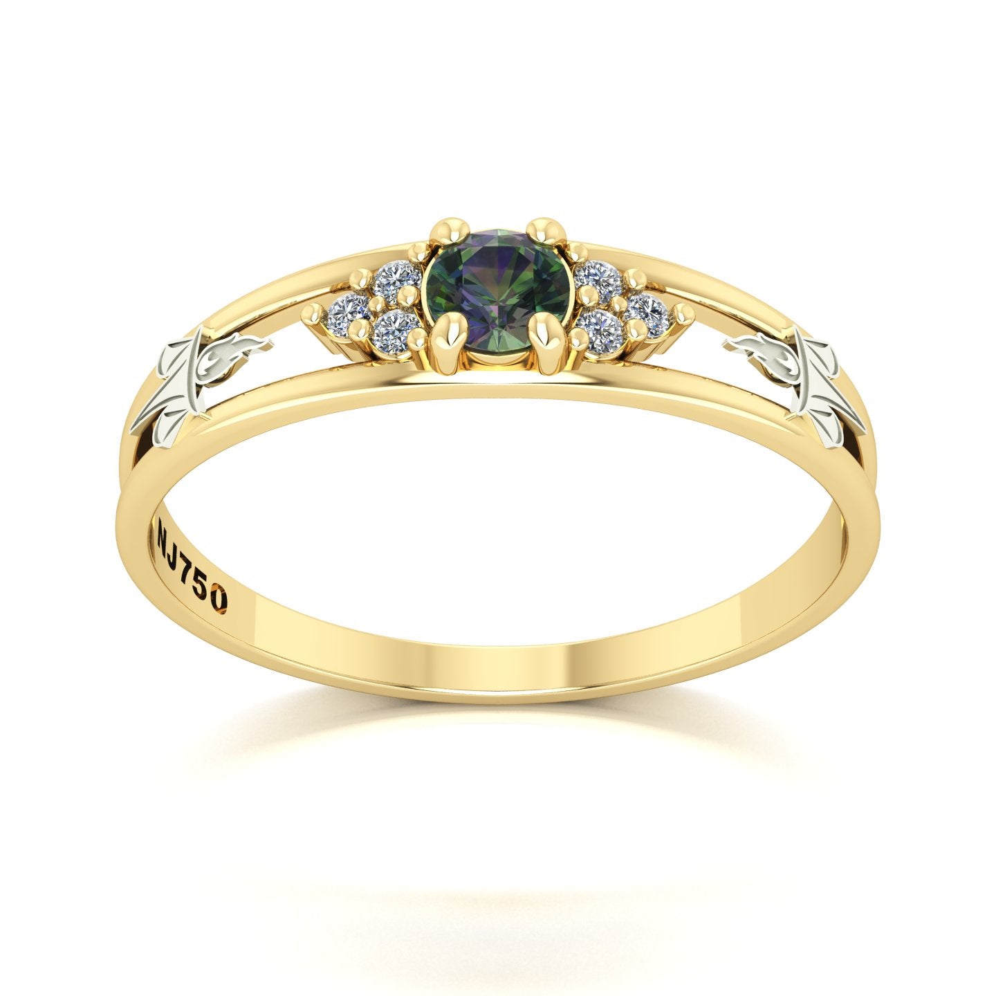 Anel de Formatura de Serviço Social Eternus IV Ouro 18k