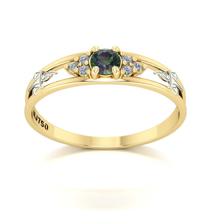 Anel de Formatura de Serviço Social Eternus IV Ouro 18k