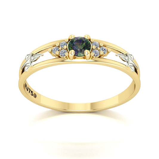 Anel de Formatura de Serviço Social Eternus IV Ouro 18k