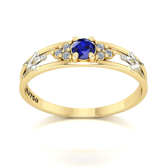 Anel de Formatura de Arquitetura Eternus IV Ouro 18k