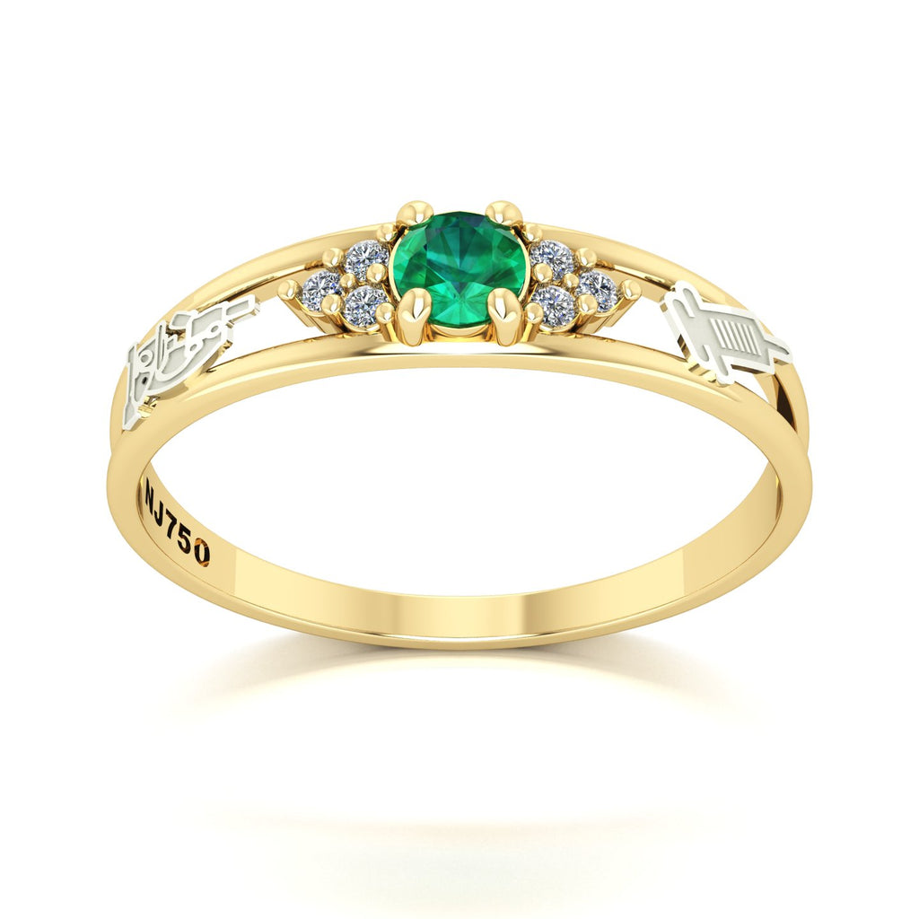 Anel de Formatura de Biomedicina Eternus IV Ouro 18k