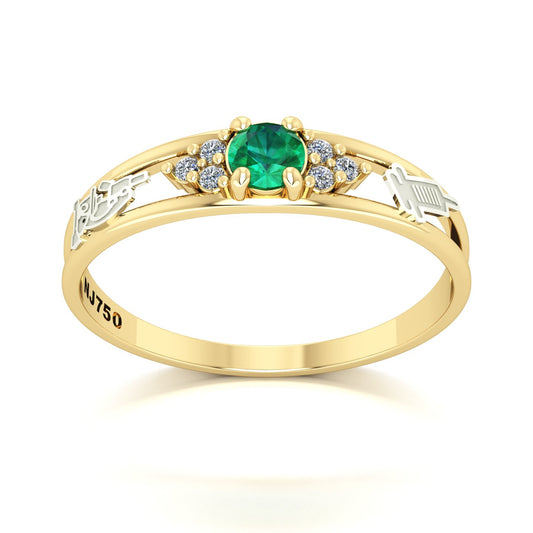 Anel de Formatura de Biomedicina Eternus IV Ouro 18k