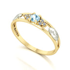 Anel de Formatura de Biologia Eternus IV Ouro 18k