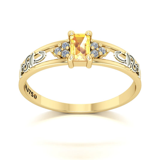 Anel de Formatura de Farmácia Eternus Ouro 18k