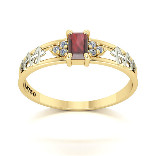 Anel de Formatura de Odontologia Eternus Ouro 18k