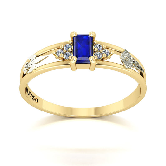 Anel de Formatura de Pedagogia Eternus Ouro 18k