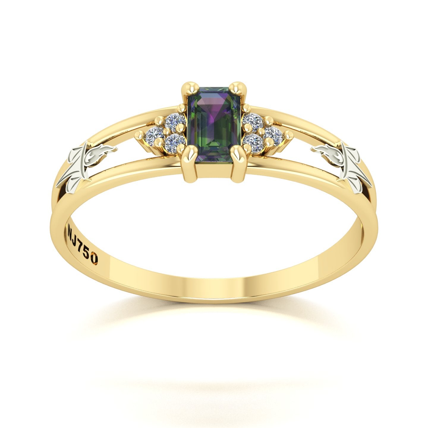 Anel de Formatura de Serviço Social Eternus Ouro 18k