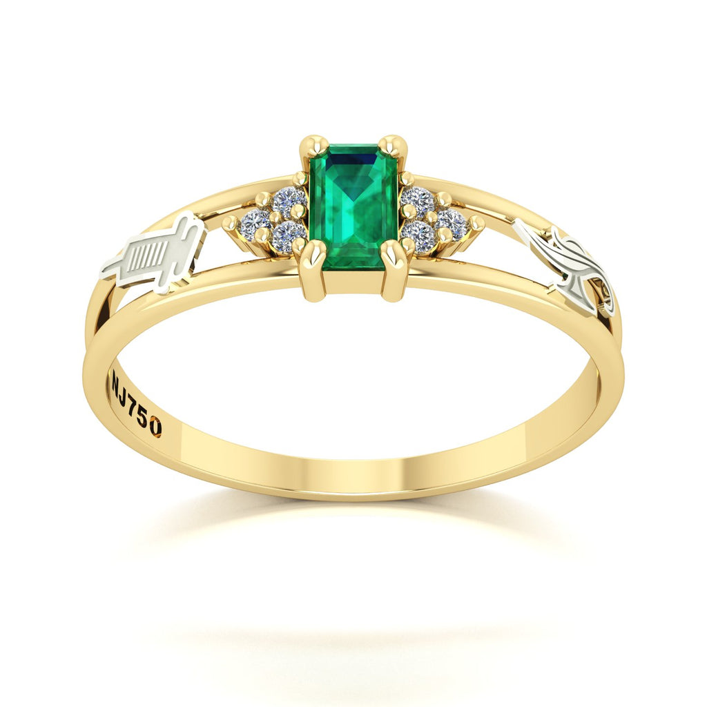 Anel de Formatura de Técnico de Enfermagem Eternus Ouro 18k