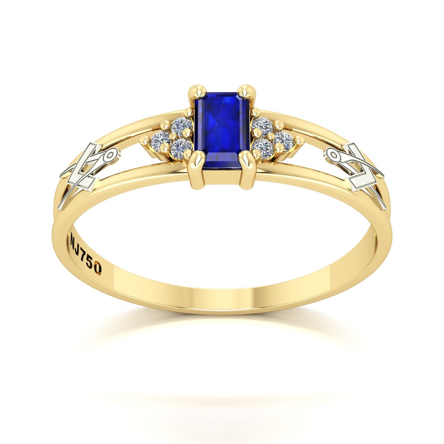 Anel de Formatura de Arquitetura Eternus Ouro 18k