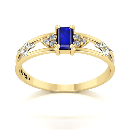 Anel de Formatura de Arquitetura Eternus Ouro 18k