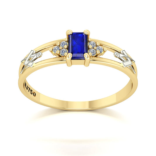 Anel de Formatura de Arquitetura Eternus Ouro 18k