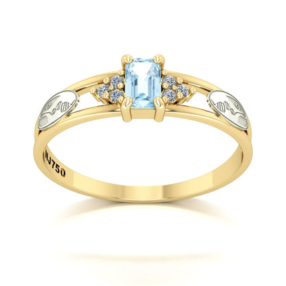 Anel de Formatura de Biologia Eternus Ouro 18k