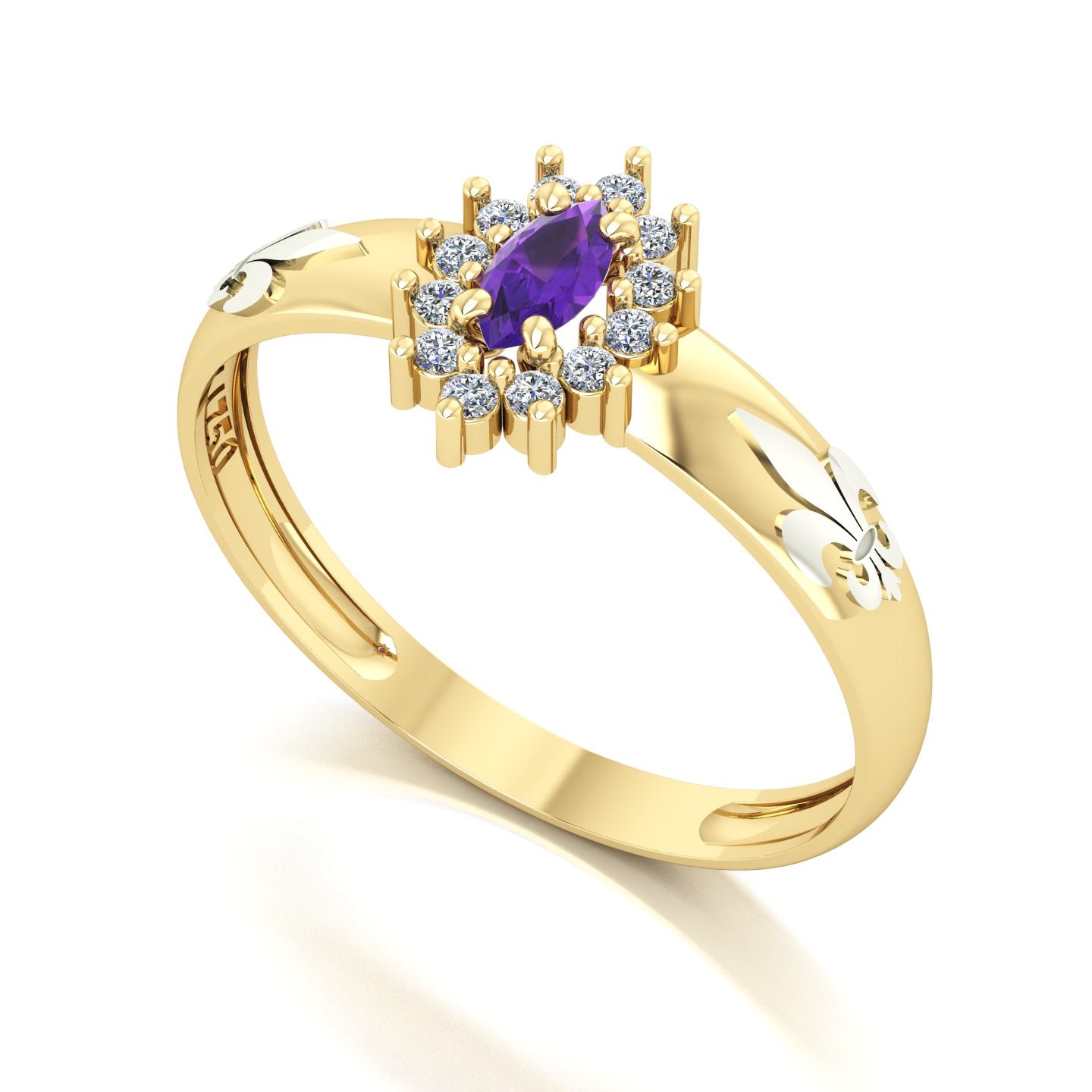 Anel de Formatura de Letras Evermore III Ouro 18k
