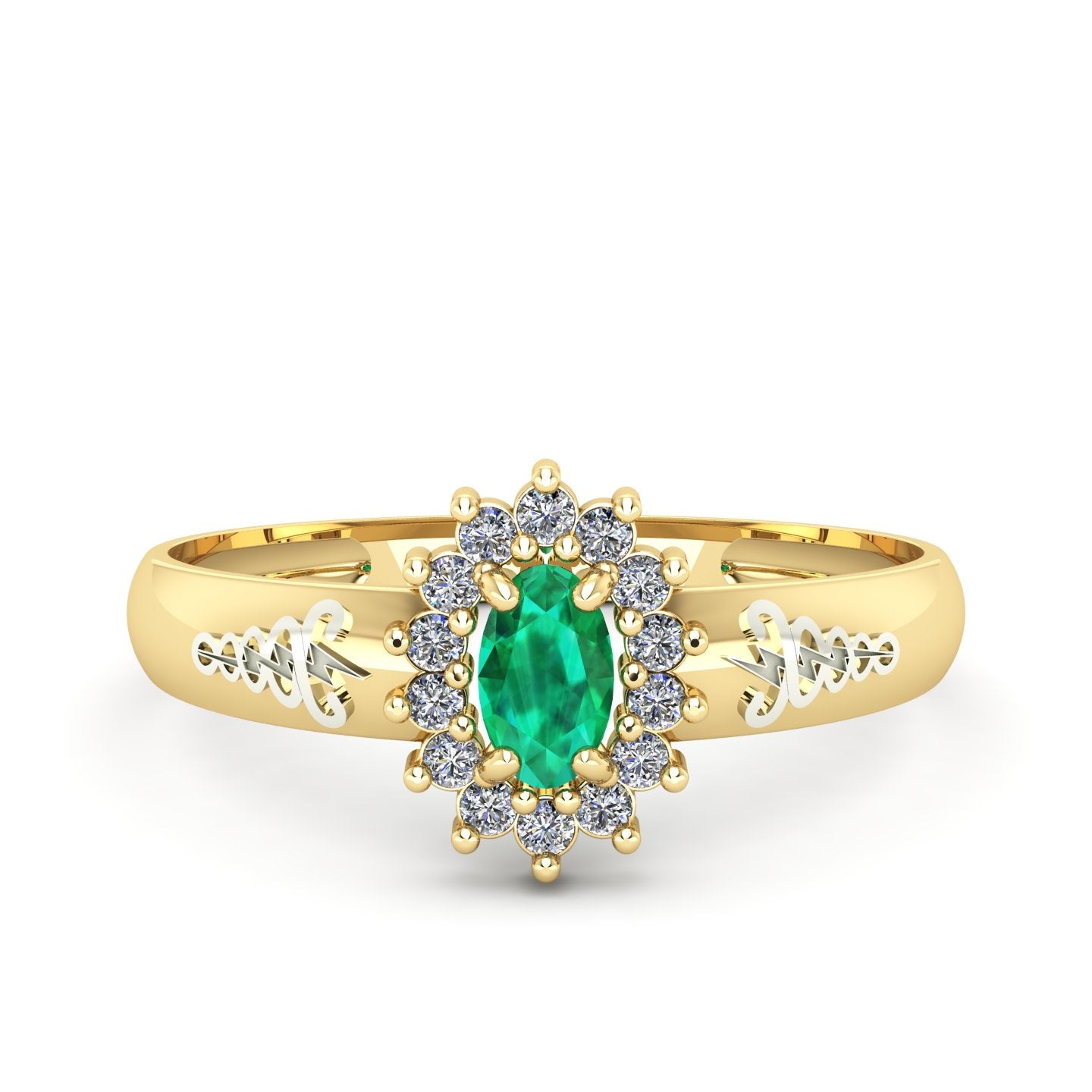 Anel de Formatura de Fisioterapia Evermore II Ouro 18k
