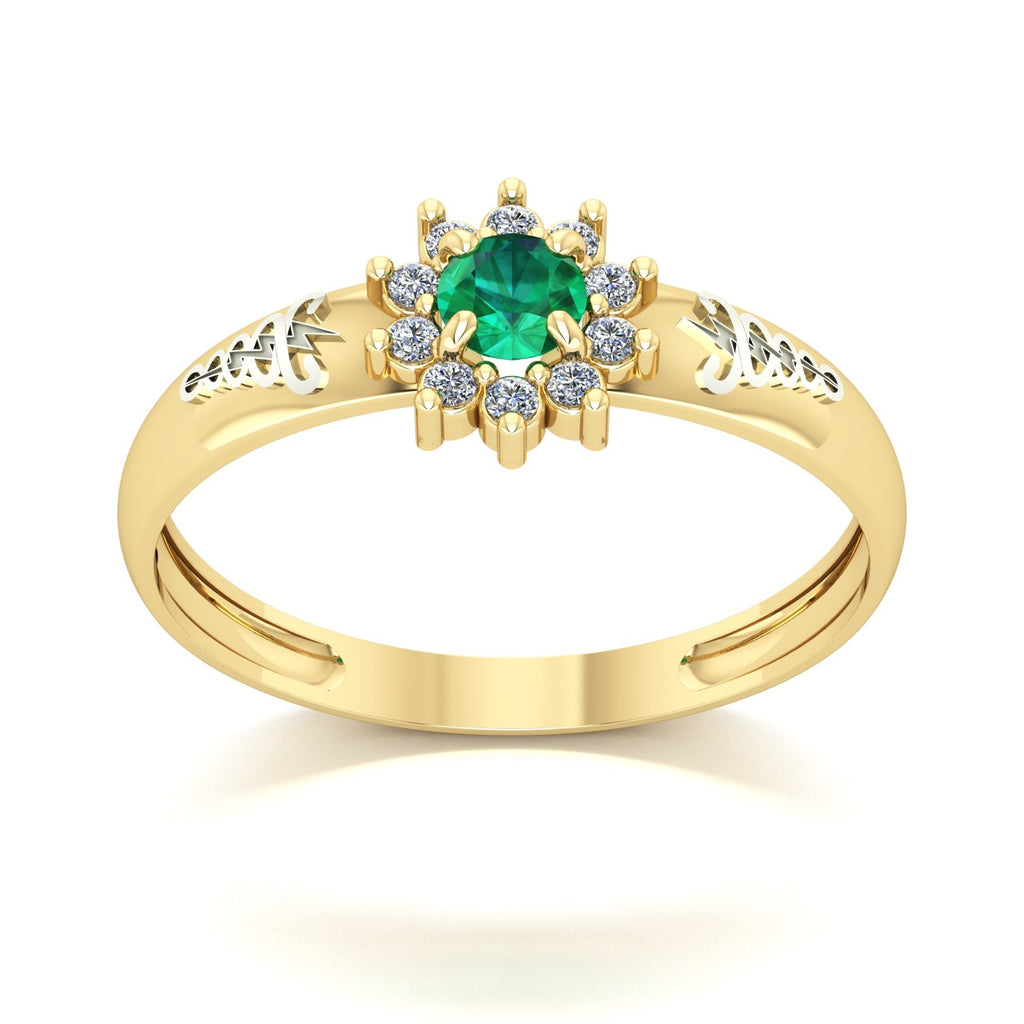 Anel de Formatura de Fisioterapia Evermore Ouro 18k